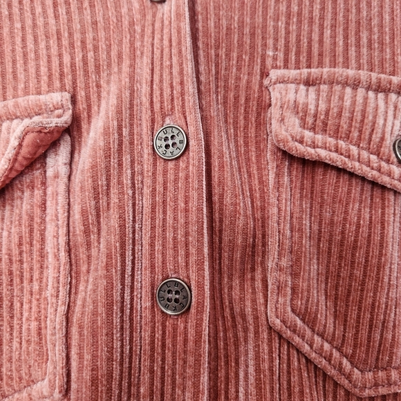 Black Bull Button Up Corduroy Flowy Top - Size Large - Picture 6 of 11